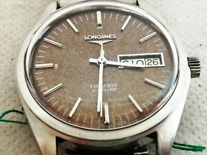 【送料無料】腕時計　オロロジョロンジンコンクエストオートマティックアンニアッチャイオレフorologio longines conquest automatico anni ’70 acciaio ref 1577