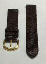 【送料無料】腕時計 ブランドブラウントカゲウォッチストラップbrand 19mm brown genuine lizard watch strap mz56b19r wae565