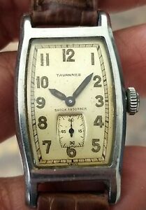 【送料無料】腕時計 ヴィンテージタヴァンヌタンククラムシェルケースvintage tavannes tank clam shell case wristwatch