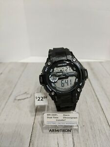 【送料無料】腕時計 アーミトロンスポーツメンズデジタルクロノグラフストラップウォッチarmitron sport mens 408419blk digital chronograph resin strap watch