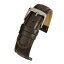 【送料無料】腕時計　ブラウンパッドエクストラロングレザーウォッチストラップ18mm 20mm brown padded extra long leather watch strap