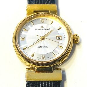 【送料無料】腕時計　ジャックレマンズメンズウォッチオートマチックゴールドスイスモデルluxus modell von jacques lemans herrenuhr jl 1890 automatik gold swiss made