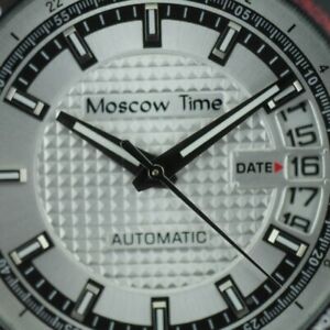 【送料無料】腕時計　モスクワタイマーゲントブレスレットmoscow time a world timer gents automatic wrist watch with bracelet