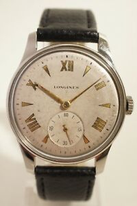 【送料無料】腕時計　ロンジンアンアシエキャリバーボンエタットlongines en acier, calibre 1268 z, tres bon etat, 1948