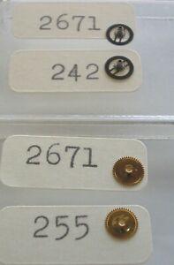 【送料無料】腕時計 ムーブメントパーツユニットeta 2671, 2641, 2651, 2661, 2677 movement parts 3 units 242 or 255 height 15