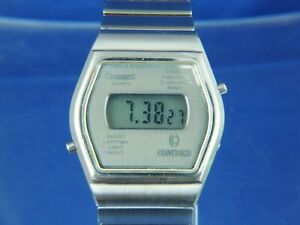 【送料無料】腕時計　コンコードクロノクォーツデジタルスイスビンテージconcord chronoquartz digital watch lcd 1970s rare swiss esa 942711 vintage