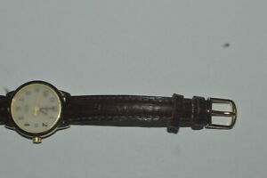 【送料無料】腕時計　ヴィンテージインディグロクォーツデートレディースレザーストラップvintage timex indiglo k6 watch quartz date ladies 25 mm 8 in leather strap used