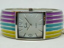 sache silver tone quartz analog ladies multicolored bracelet watch sz 7シングシルバートーンクォーツアナログレディースマルチカラーブレスレットウォッチ※注意※NYからの配送になりますので2週間前後お時間をいただきます。人気の商品は在庫が無い場合がございます。ご了承くださいませ。サイズの種類の商品は購入時の備考欄にご希望のサイズをご記載ください。　携帯メールでの登録ですと楽天からのメールが届かない場合がございます。