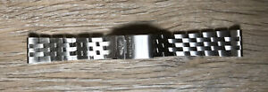 【送料無料】腕時計　ブライトリングサタンスチールパイロットブレスレットクロノマー genuine breitling 389a 22mm satin steel pilot bracelet for all chronomat 44