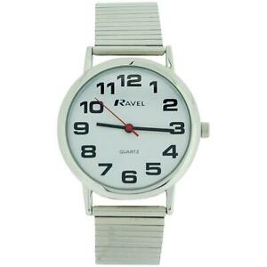 【送料無料】腕時計 ラヴェルゲンツステンレススチールソフトブレスレットストラップウォッチravel gents stainless steel soft expandable bracelet strap watch r0208021