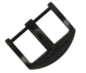 【送料無料】腕時計　パナタイムブラックウォッチバックルスクリューインアタッチメント