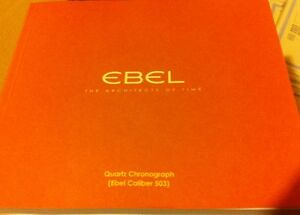 【送料無料】腕時計 スイスエベルマニュアルクォーツクロノグラフrare genuine swiss ebel watch owners manual quartz chronograph cal 503