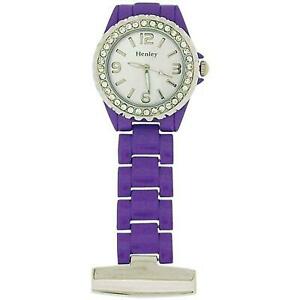 【送料無料】腕時計 ヘンリーグラマーパープルエナメルフォブウォッチhenley glamour cz purple enamel beauticians fob watch hf017 【送料無料】腕時計 ヘンリーグラマーパープルエナメルフォブウォッチhenley glamour cz purple enamel beauticians fob watch hf017