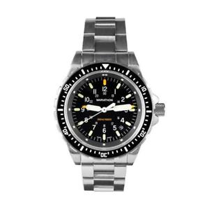 【送料無料】腕時計　スチールブレスレットマラソンダイブウォッチボックスmarathon jsar military issue dive watch with steel bracelet, in box
