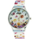 yzrv@_fB[XAiOVR[JtXgbvrelda ladies analogue summer flowers silicone colourful strap watch rel100