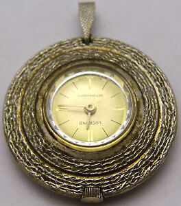【送料無料】腕時計 ヴィンテージルツェルノペンダントウォッチラウンドニースエッチングデザインvintage lucerno pendant watch round w nice etched design automatic works