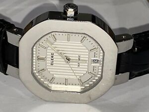 【送料無料】腕時計　メンズクレルクモデルステンレススチールmens clerc model 801 stainless steel automatic watch