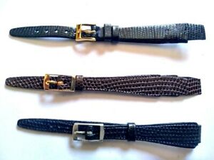 【送料無料】腕時計　ヴィンテージロットオブトカレザーウォッチストラップブラウンブラックウーマンズ