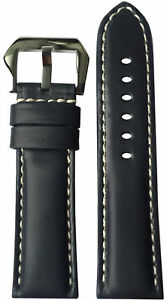 【送料無料】腕時計　パネライパナタイムネイビーレザーウォッチストラップ24x22 xl rios1931 for panatime navy leather watch strap for panerai