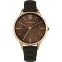 yzrv@J~fB[XAiONH[cuEU[Xgbvkaren millen ladies analogue quartz wristwatch brown leather strap km170t