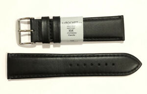 ̵ӻס֥쥹åȥȥåץȥΥ顼c54 bracelet strap montre rochet cuir veau noir 22 mm largeur neuf 35?