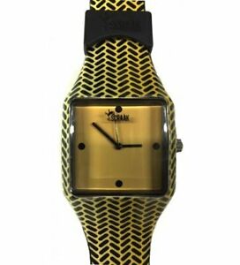 【送料無料】腕時計 スオロロギオーナゴンマベージュクアドラトファンタジアパターンオリジナルscraak orologio uomo donna sm1f gomma beige quadrato fantasia pattern original