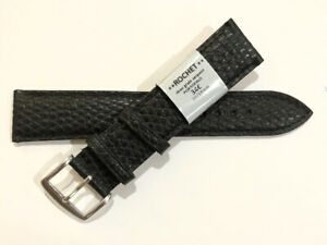 ̵ӻס֥쥹åȥȥåץȥ󥯥Υ?c138 bracelet strap montre rochet en cuir veau noir 20 mm largeur neuf 34?