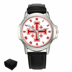 【送料無料】腕時計　エルサレムクロスjerum crusaders cross large wrist watch birthday gift engraving