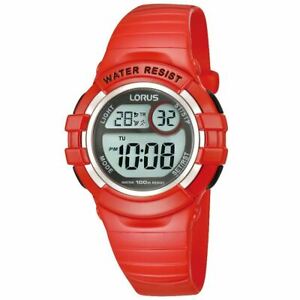 【送料無料】腕時計 ローラスチルドレンズデジタルクロノグラフウォッチパテントストラップlorus childrens digital chronograph watch with red patent strap r2399hx9