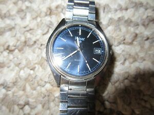 【送料無料】腕時計　パルサーステンレススチールヴィンテージpulsar stainless steel wristwatch vintageのサムネイル