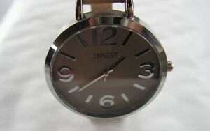 【送料無料】腕時計　モントレミックスアーネストベージュロンデクォーツグロースチフレヌフmontre mixte ernest beige ronde quartz gros chiffre neuf