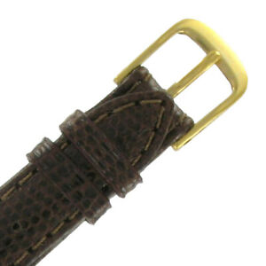 【送料無料】腕時計　スペイデルレディースブラウングランドトカゲウォッチストラップレギュラーspeidel 13mm ladies brown grand lizard watch strap regular