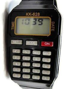 【送料無料】腕時計　ヴィンテージデジタルシリコーンバッテリーvintage watch digital gohand kk628 calculator day date silicone battery run