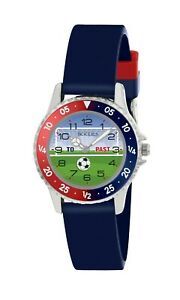 【送料無料】腕時計 サッカーテーマサッカーサッカーディスクタイムウォッチtikkers childrens soccer theme football rotating disc time teacher watchntk021