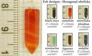 【送料無料】腕時計　オベリスクフォブデザインチェーンオプションhexagonal obelisk decorative fobs, various designs amp; watch chain options