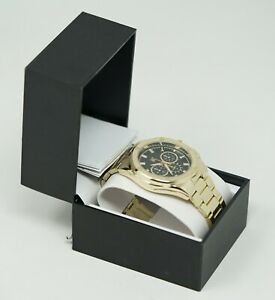 【送料無料】腕時計　メンズゴールドトーンブレスレットウォッチinc mens goldtone bracelet watch 445mm