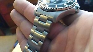 【送料無料】腕時計　ピンブレスレットステンレスオイスター20mm curved stainless steel oyster screw in pins bracelet fits 7s260030 skx013