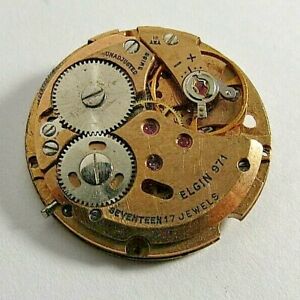 【送料無料】腕時計　ヴィンテージメンズスイスエルギンワインディングカルvintage mens swiss elgin 17j winding cal 971 wrist watch movement for parts