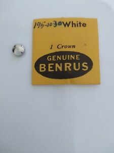 ベンラス 【送料無料】腕時計　ベンラスクラウンホワイトウォッチパーツタップnos genuine benrus crown white watch part tap 10,49mm