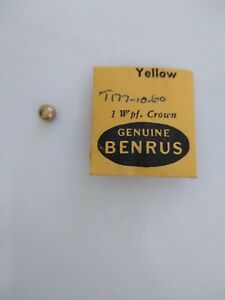 【送料無料】腕時計 ベンラスクラウンイエローウォッチパーツタップnos genuine benrus crown waterproof yellow watch part signed b tap 10,45mm 【送料無料】腕時計 ベンラスクラウンイエローウォッチパーツタップnos genuine benrus crown waterproof yellow watch part signed b tap 10,45mm