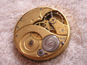 【送料無料】腕時計　アンティークエルギンポケットウォッチムーブメントダブルローラージュエルズ