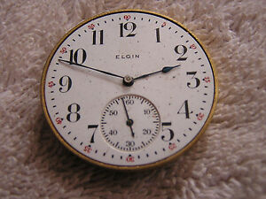 【送料無料】腕時計　アンティークエルギンポケットウォッチムーブメントダブルローラージュエルズ