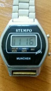 腕時計　ヴィンテージデジタルウォッチステンポクロノグラフオリジナルvintage digital watch stempo chronograph original
