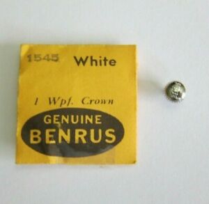 【送料無料】腕時計 ベンラスクラウンベンラスnos genuine benrus waterproof white crown 1545 tap8 watch part signed benrus 【送料無料】腕時計 ベンラスクラウンベンラスnos genuine benrus waterproof white crown 1545 tap8 watch part signed benrus
