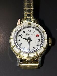 【送料無料】腕時計　スパークリングヴィンテージルツェルンレディースジュエルズスイスムーブメントsparkling vintage lucerne ladies wristwatch 17 jewels swiss movement