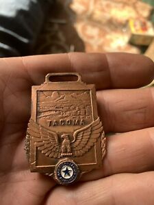 【送料無料】腕時計 アメリカタコマwatch fob 1940’s american legion auxiliary tacoma