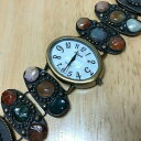 yzrv@Be[Wt@CGbgfBuXbgAiONH[cEHb`A[ob^[vintage lafayette lady roughly made bracelet analog quartz watch hour~ batter