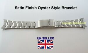 【送料無料】腕時計 スチールオイスターブレスレットサタンsteel oyster bracelet with curved satin rlx 18mm 20mm 22mm