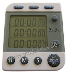 腕時計　ハンハートデジタルストップウォッチトリプルタイマーストップクロックハルダラリーhanhart digitale stoppuhr 3 zeiten triple timer stopp uhr halda rallye