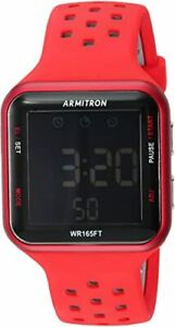 【送料無料】腕時計　アーミトロンデジタルレジンウォッチメートルクロノグラフアラームarmitron 408417red, digital resin watch, 100..